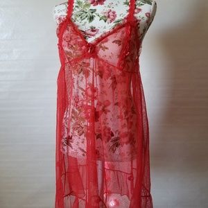 Sexy Nightgown Lace Sleepwear Dress Size Large
